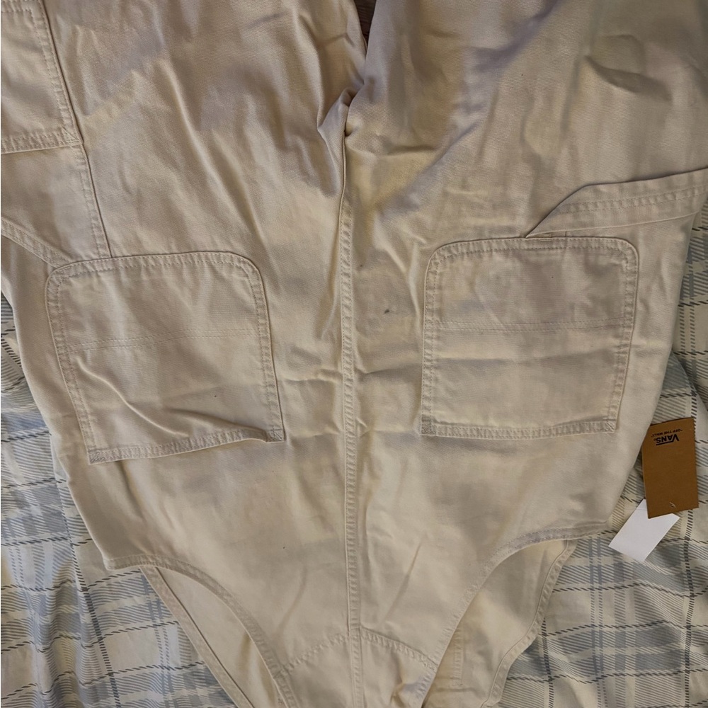 Vans Cream Utility Jumpsuit